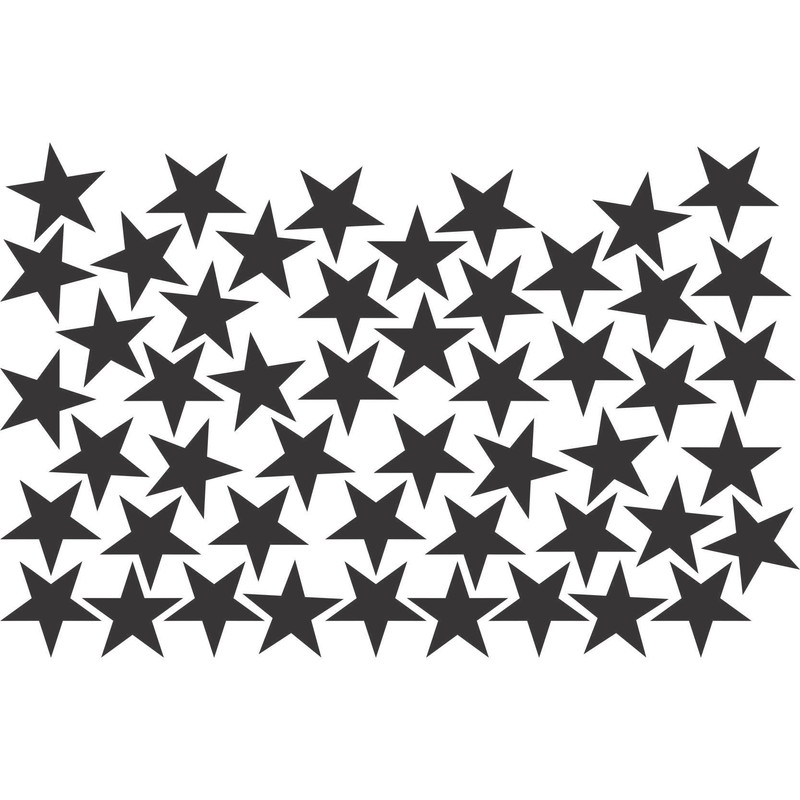 استیکر دیواری طرح ستاره مدل 01 بسته ۵۰ عددی