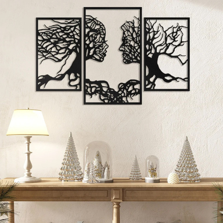 دیوارکوب مدل چوبی کد T36-2 مجموعه سه عددی