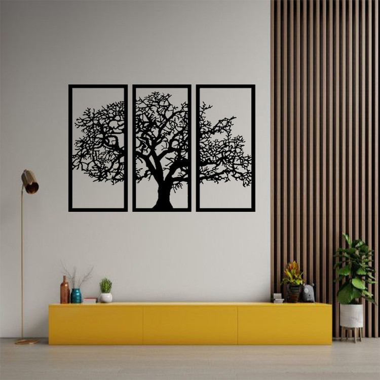 استیکر مدل چوبی طرح درخت کد S29 مجموعه 3 عددی