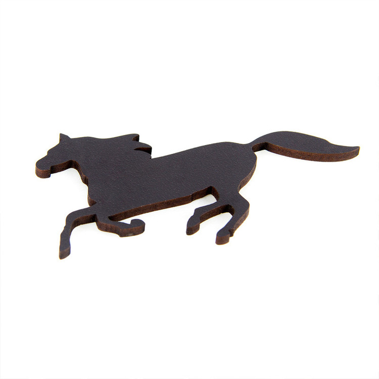 استیکر چوبی مدل برجسته طرح اسب کد 4059 بسته 16 عددی