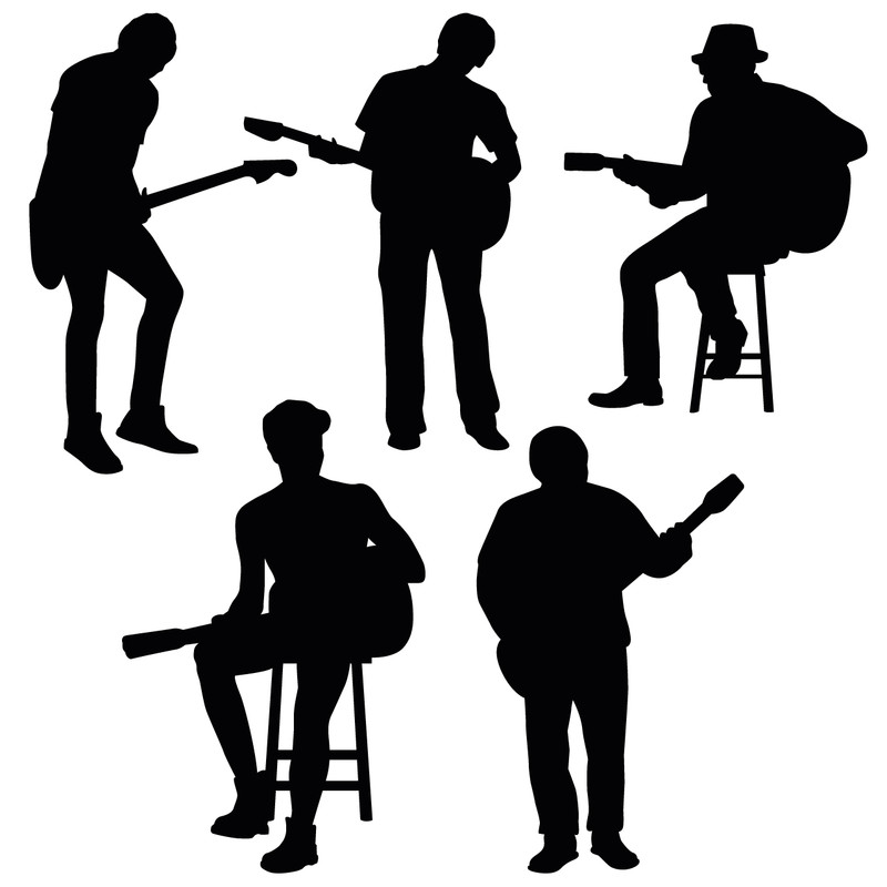 استیکر ژیوار مدل Guitar Band