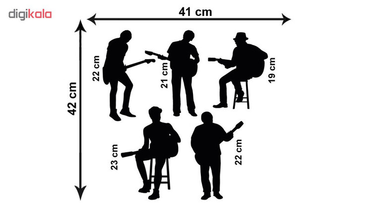 استیکر ژیوار مدل Guitar Band