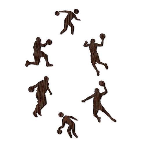 استیکر کلید پریز طرح بسکتبال مجموعه 6 عددی