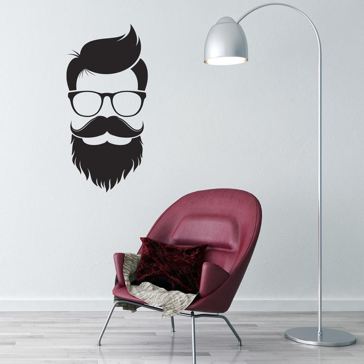 استیکر دیواری ناویا طرح barber shop کد06