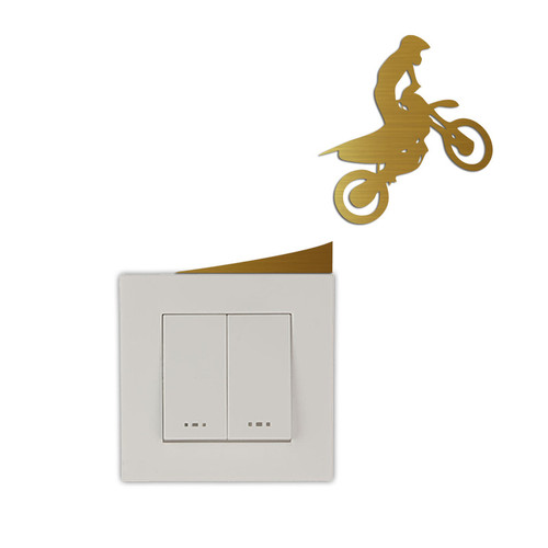 استیکر کلید و پریز مدل موتورسوار کد skp75