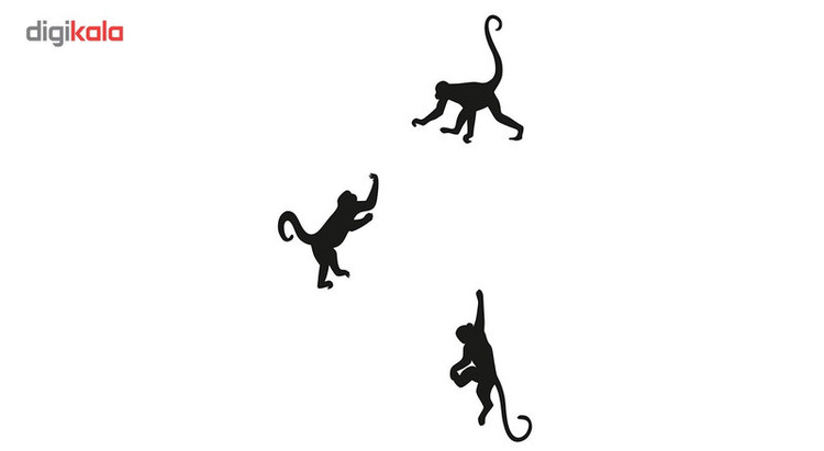 استیکر کلید پریز طرح monkey city بسته 3عددی