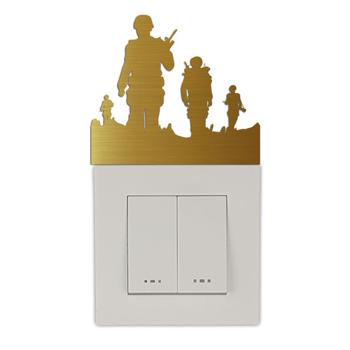 استیکر کلید و پریز مدل سرباز کد skp68