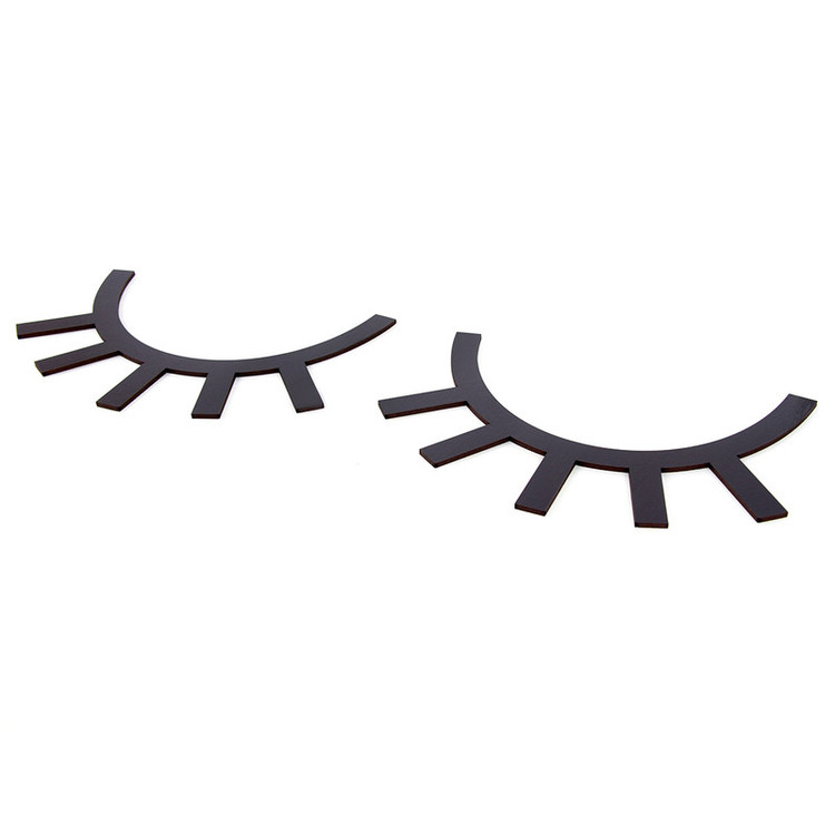 استیکر مدل چوبی طرح پلک کد 4055 مجموعه 2 عددی