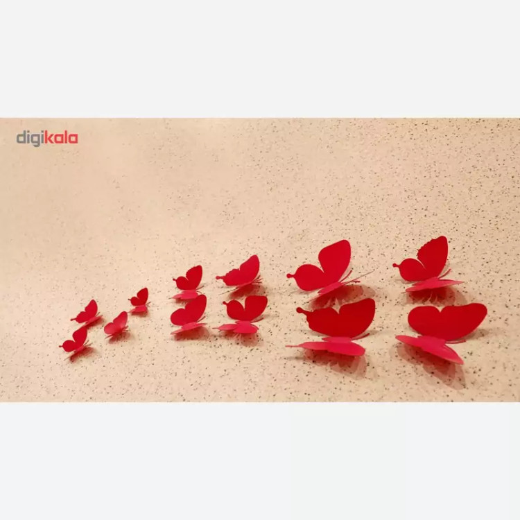 پروانه سالی وان رنگ سرخ آبی بسته 40 عددی