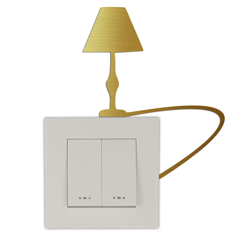 استیکر کلید و پریز مدل چراغ مطالعه کد skp11